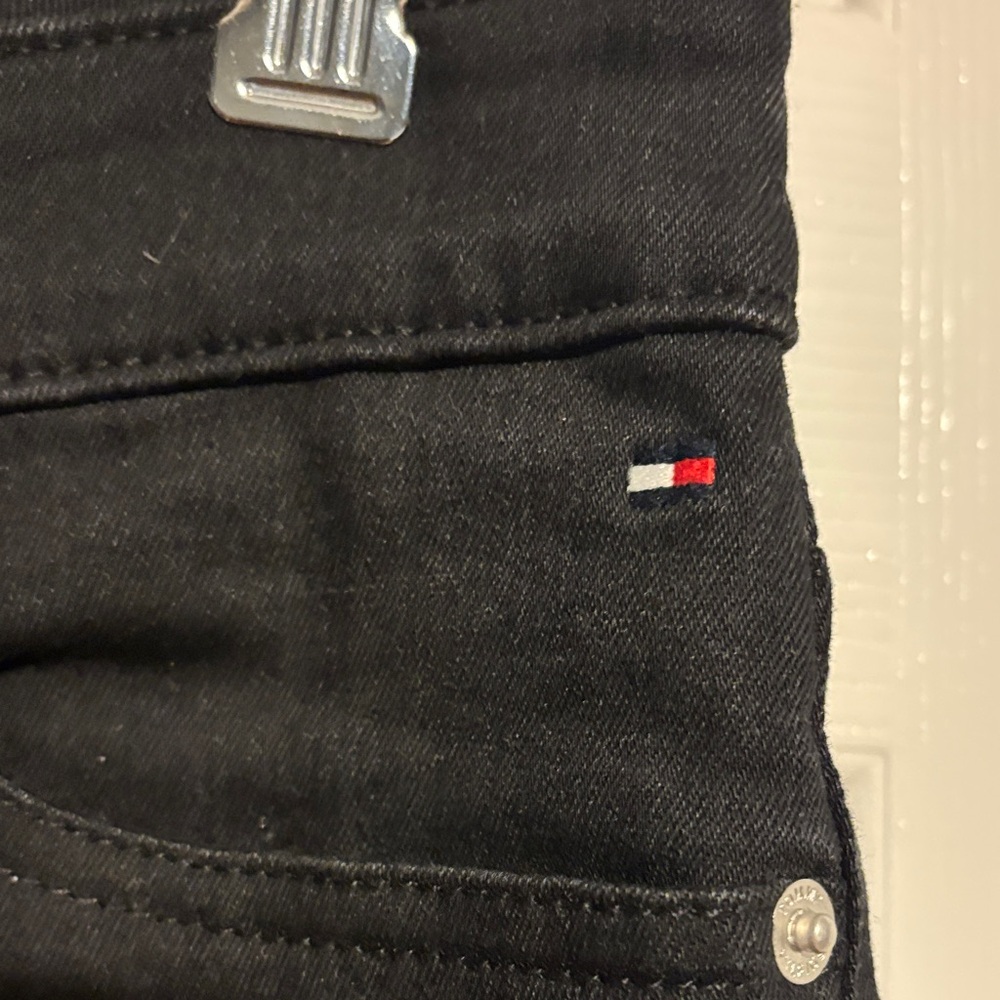 Tommy Hilfiger black straight cropped jeans size 2 - Picture 5 of 10